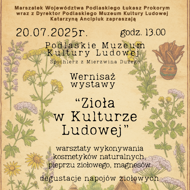 Otwarcie wystawy „Zioła w kulturze ludowej”